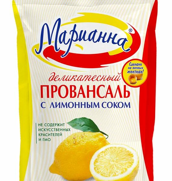 Соус майонезный Марианна Провансаль деликатесный с лимонным соком, 750г
