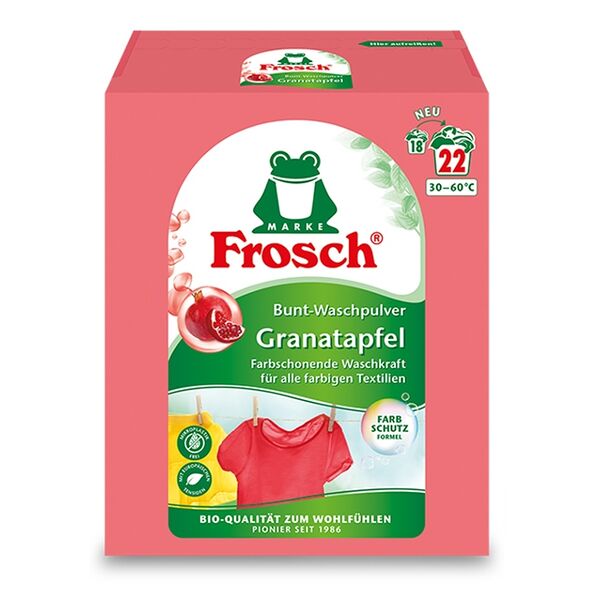 Порошок Frosch стиральный для цветного белья Гранат 1.45 кг