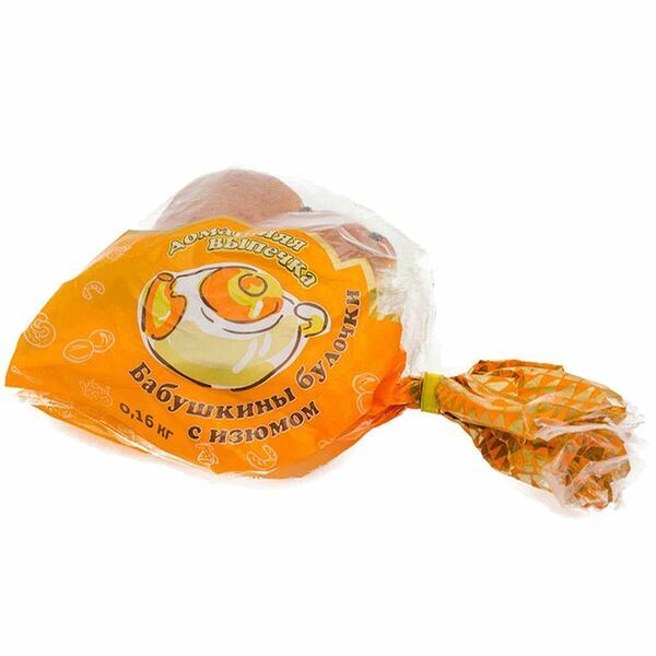 Булочки Покровский Хлеб Бабушкины с изюмом 160 г