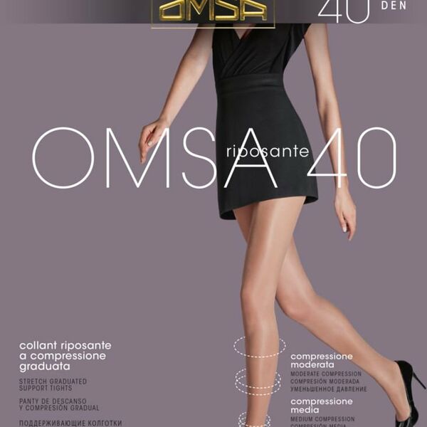 Колготки женские цвет: caramello/бежевый, размер 2, 40 den ТМ Omsa (Омса)
