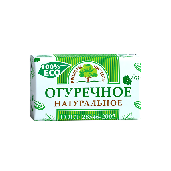 Мыло туалетное Рецепты Чистоты Огуречное 180 г