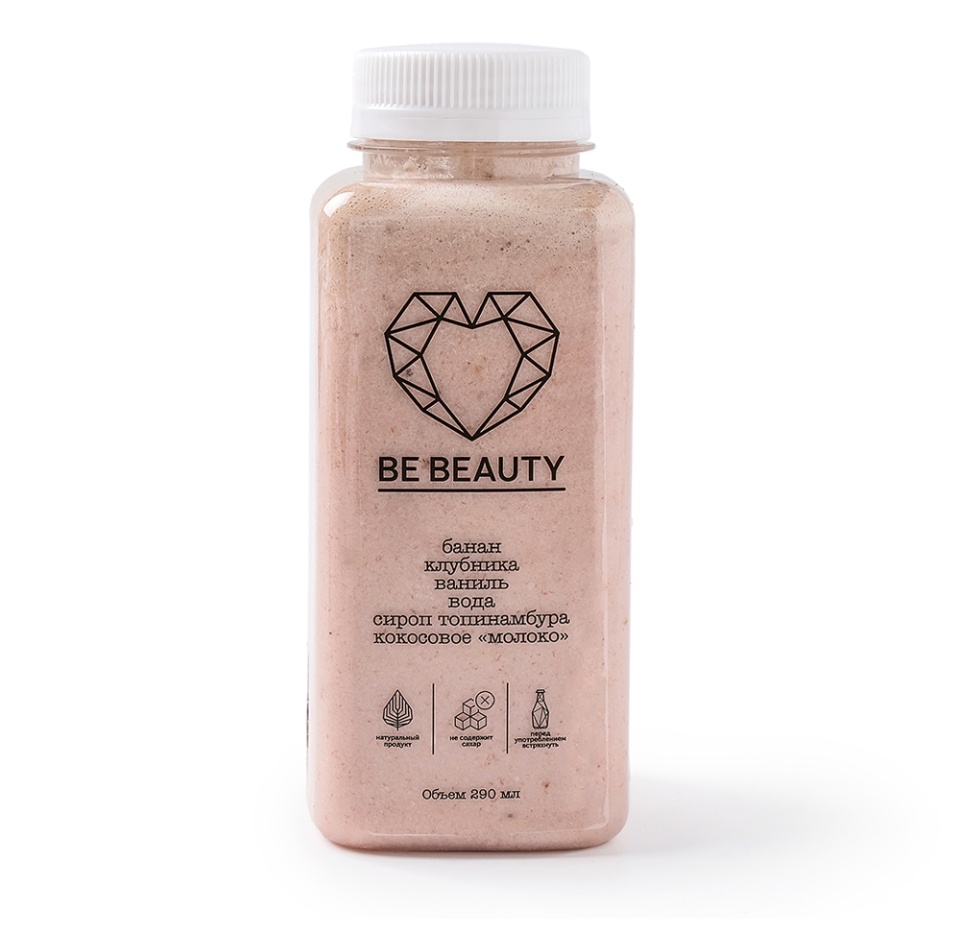 

Смузи с клубникой и бананом Be beauty SimplyGreen 290 мл