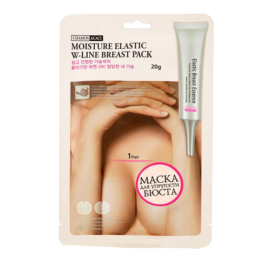 

Маски-патчи для лица Acaci гидрогелевые для упругости и красоты бюста Chamos Cosmetic Co., Ltd 2шт Южная Корея