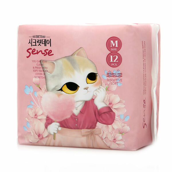 Прокладки женские ультратонкие Sense Medium Secretday, 12 шт.