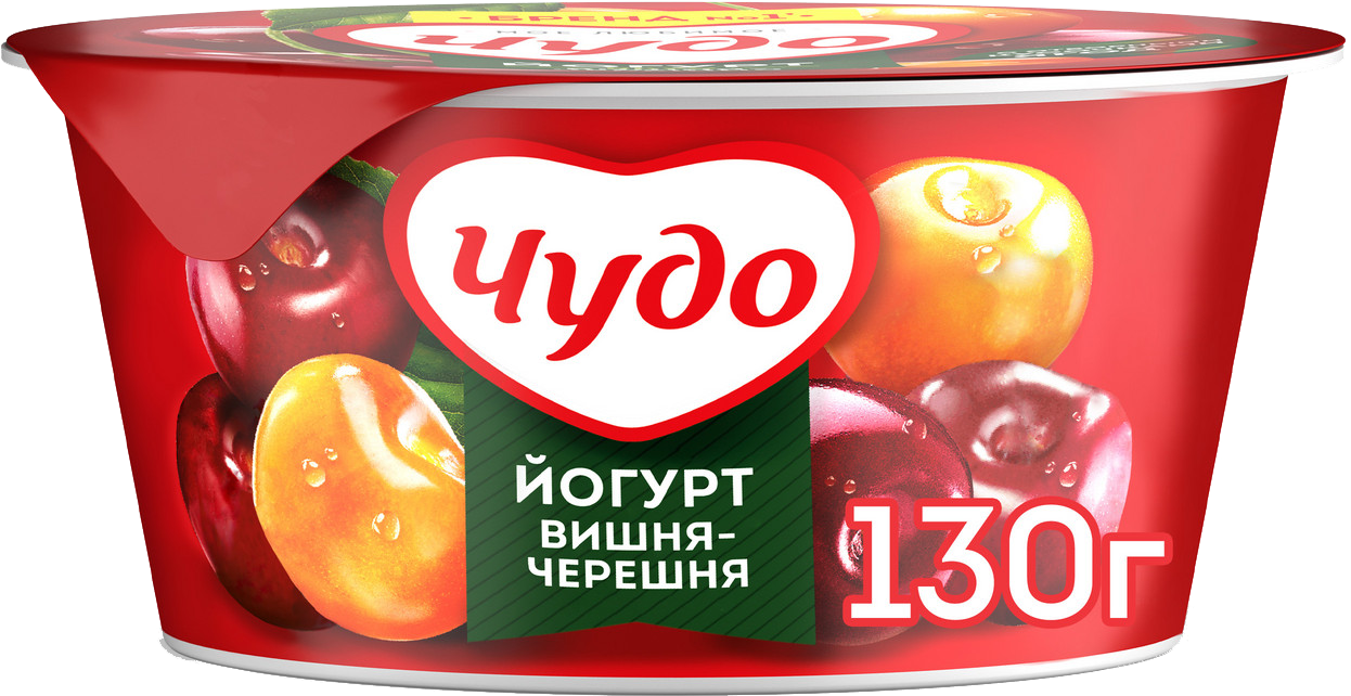 

Йогурт Чудо Фруктовый вишня-черешня 2%