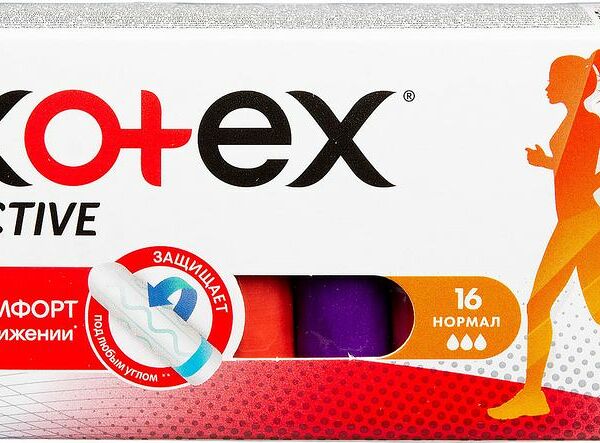 Тампоны Kotex 16 шт Active размер нормал