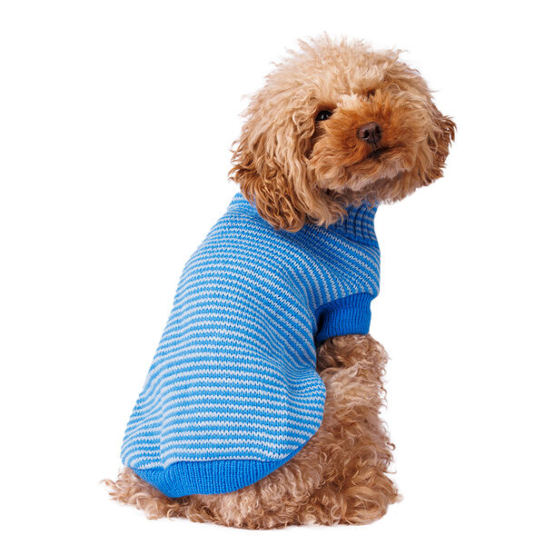 Свитер для собак 40см XL голубой (унисекс)