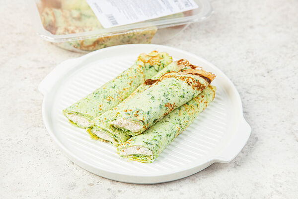 Омлет запеченный с муссом из филе лосося