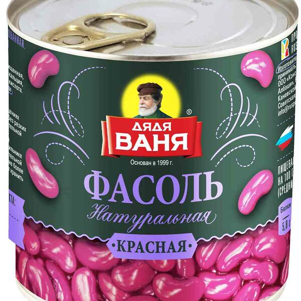 Фасоль красная Дядя Ваня натуральная 400г