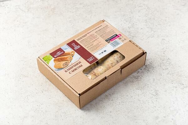 Блинчики с мясом, замороженные(Продукт замороженный)