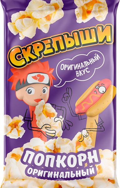 Попкорн Скрепыши для микроволновой печи оригинальный, 85 г