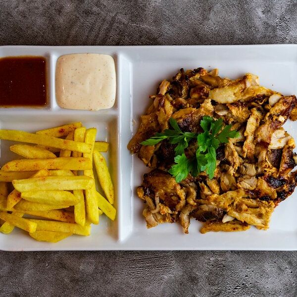 Мит энд чипс с курицей