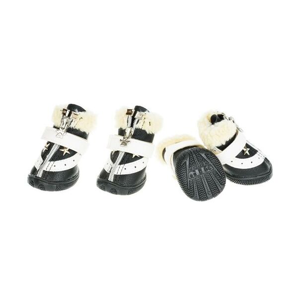 Ботинки для собак S черный (унисекс)