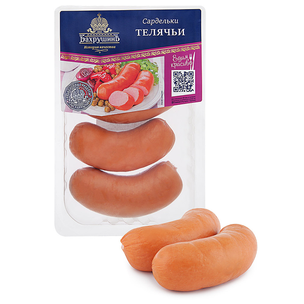 Сардельки Бахрушинъ Телячьи