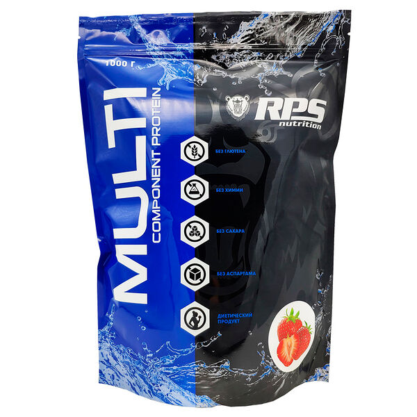 RPS Nutrition Multicomponent Protein клубника 1000 г