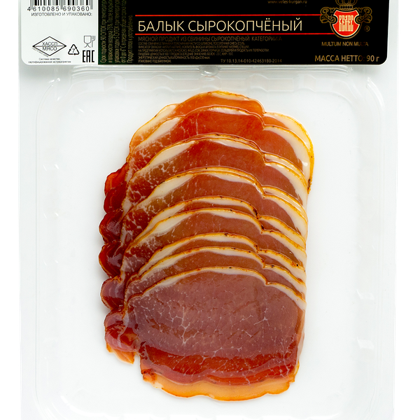 Балык Велес из свинины сырокопченый