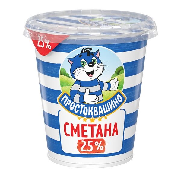 Сметана Простоквашино 25% 300 г