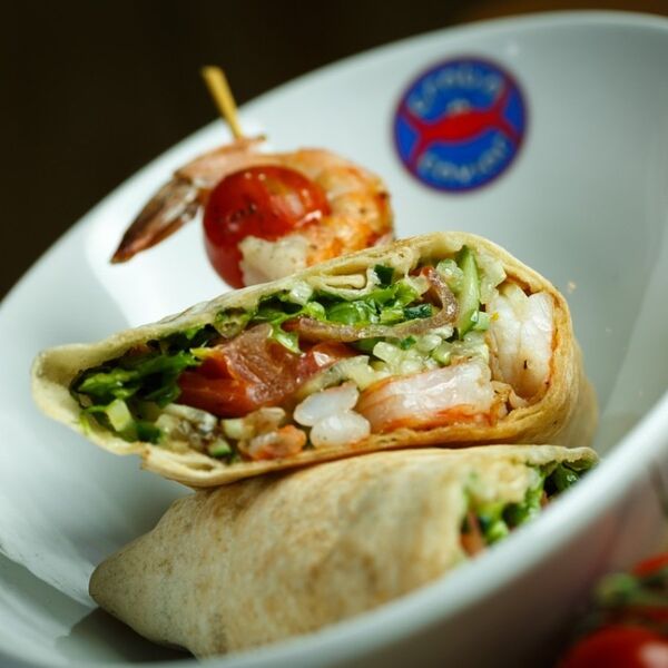 Шаурма с тигровыми креветками