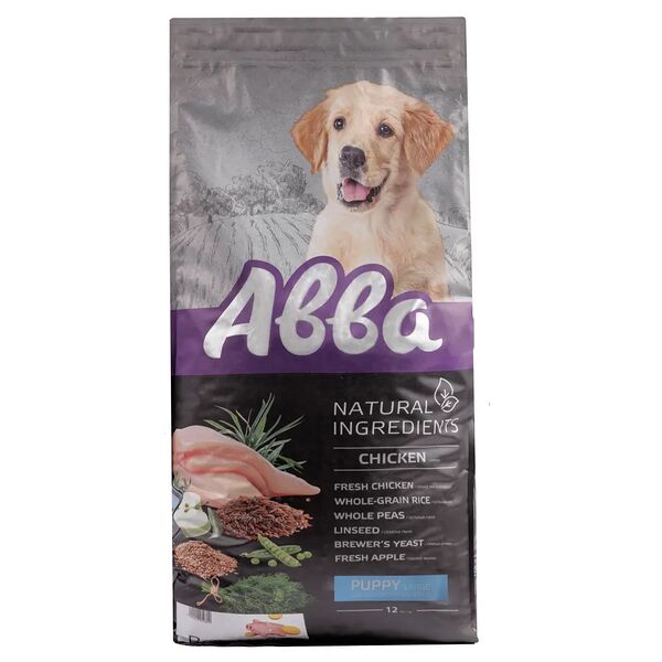 Natural Ingredients корм Aвва для щенков крупных пород с курицей