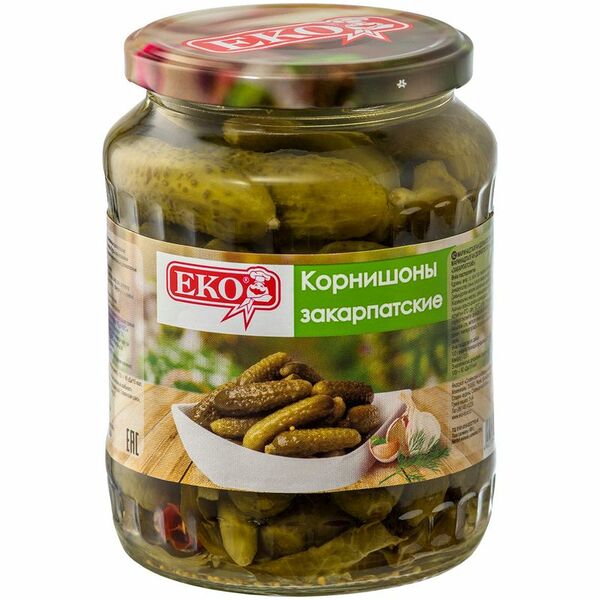 Корнишоны Eko Закарпатские 3-6см деликатесные