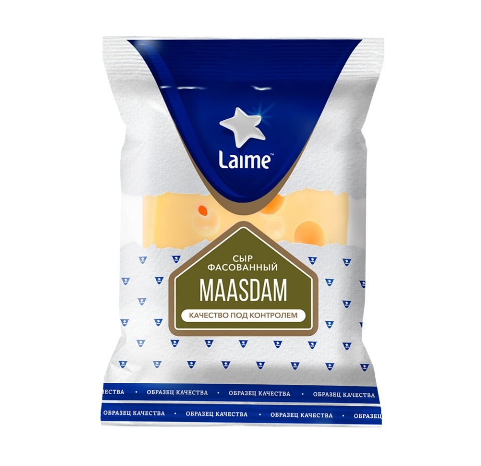 

Сыр полутвердый Laime Маасдам 45% 270 г