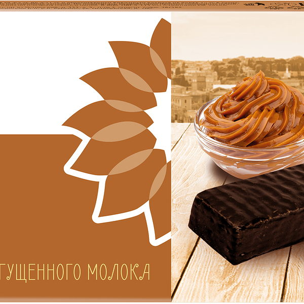 Торт вафельный ЛЕНТА со вкусом вареного сгущенного молока