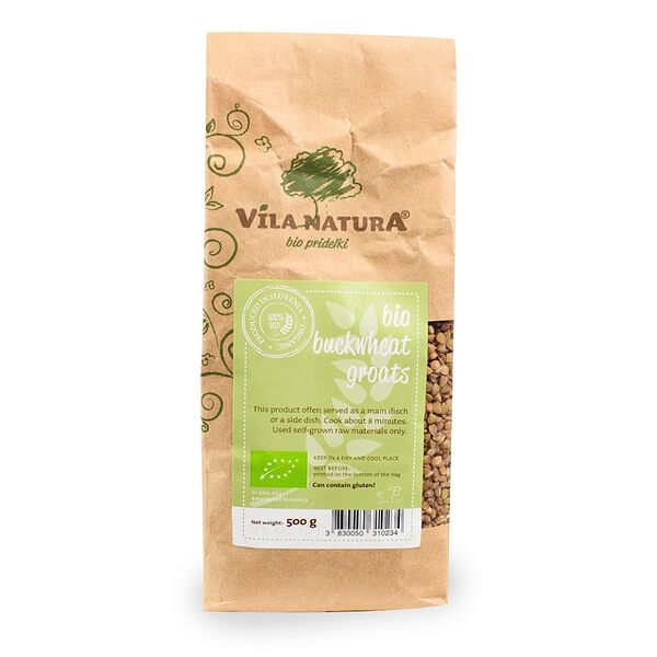Крупа гречневая Vila Natura ядрица органическая