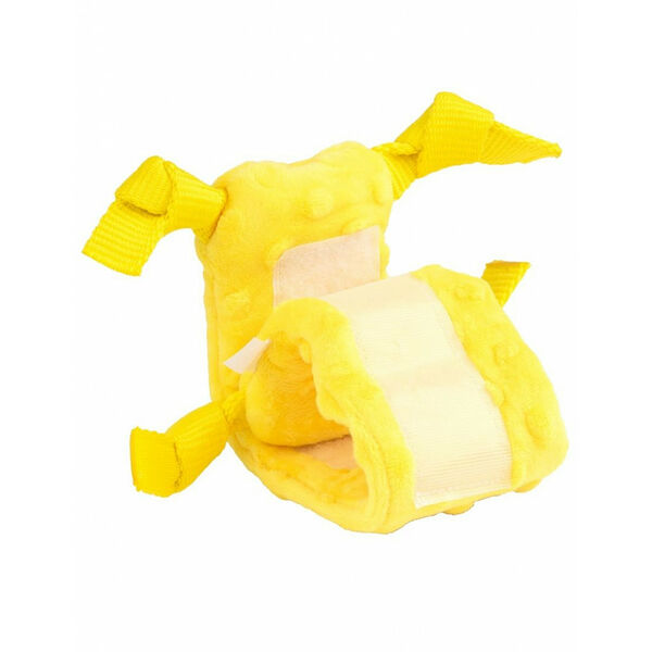 Playology Сенсорная плюшевая улитка для щенков Puppy sensory snail с ароматом курицы, желтый до 15,9 кг