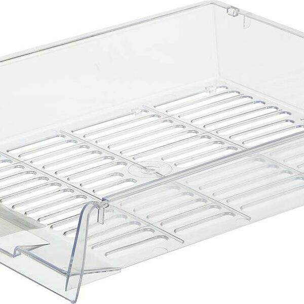 Лоток горизонтальный Attache решетчатый прозрачный