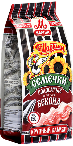 

Семечки От Мартина полосатые со вкусом бекона 150 г
