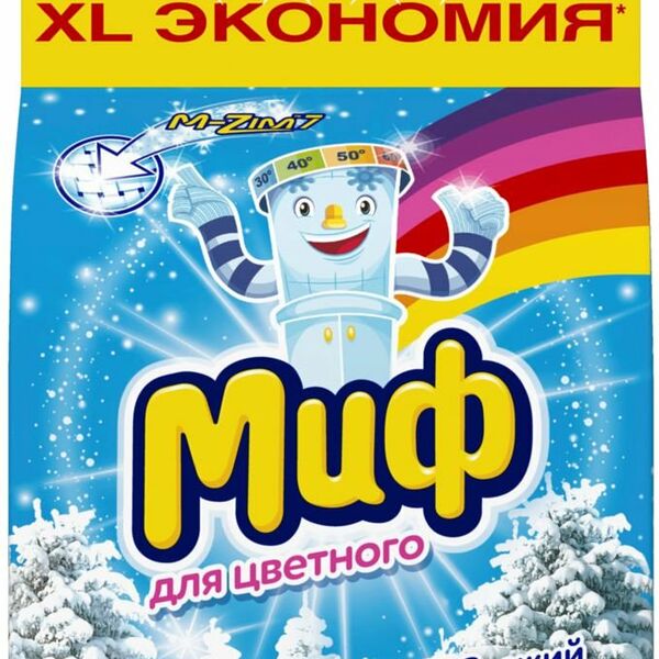Порошок стиральный автомат свежий цвет ТМ Миф