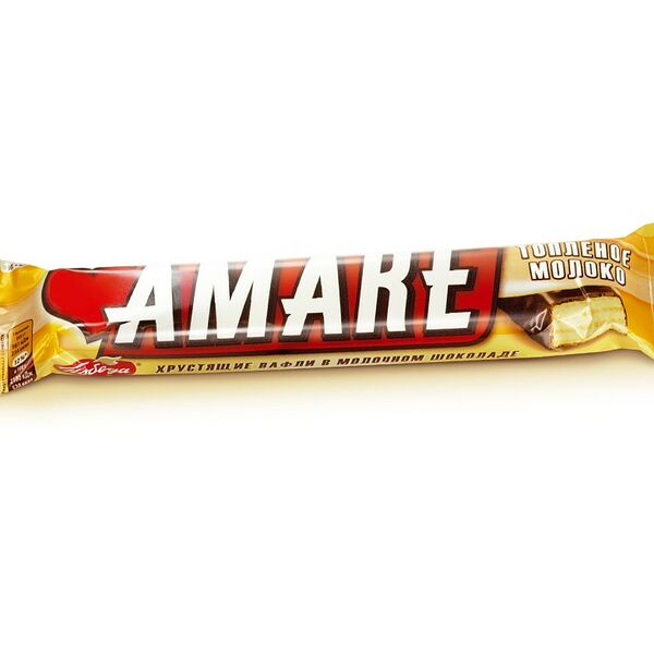 Конфета Pobeda Амаре вафельная в молочном шоколаде 45г