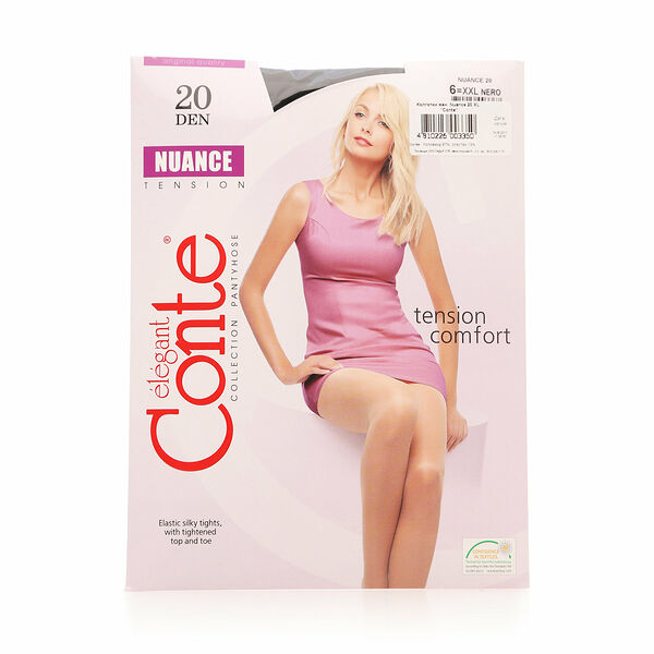Колготки женские 20 ден nuance (нуансе) размер 6XXL ТМ Conte (Конте)