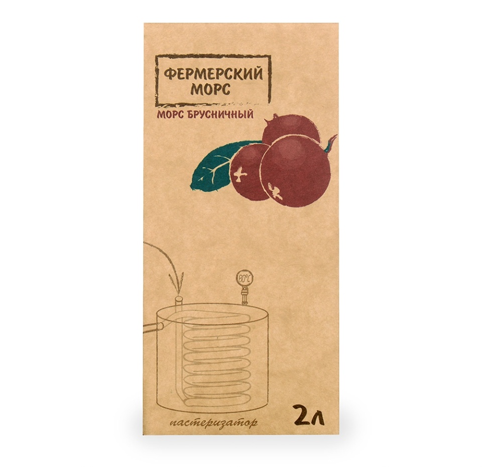 

Морс брусничный «Фермерский» от Ярослава Звягина 2 л