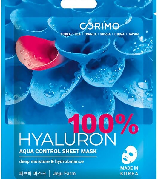 Маска для лица Corimo Hyaluron 100% Акваконтроль 22г