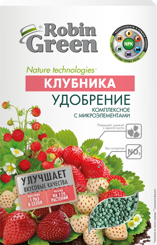 

Удобрение комплексное для клубники ФАСКО Robin Green, с микроэлементами, 1кг