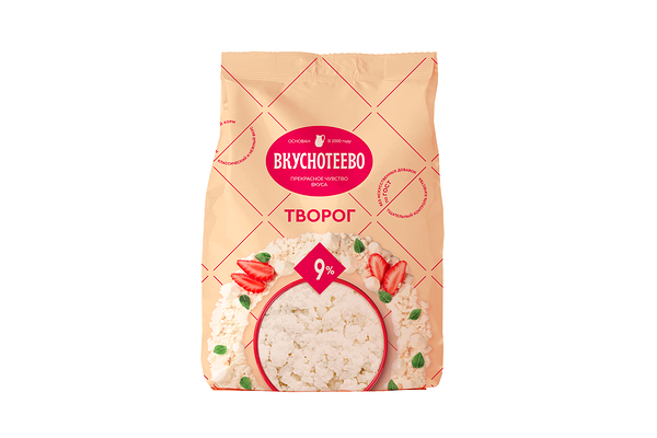Творог Вкуснотеево 9%