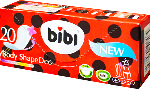 

Прокладки ежедневные BIbi Body Shape Deo, 20 шт.
