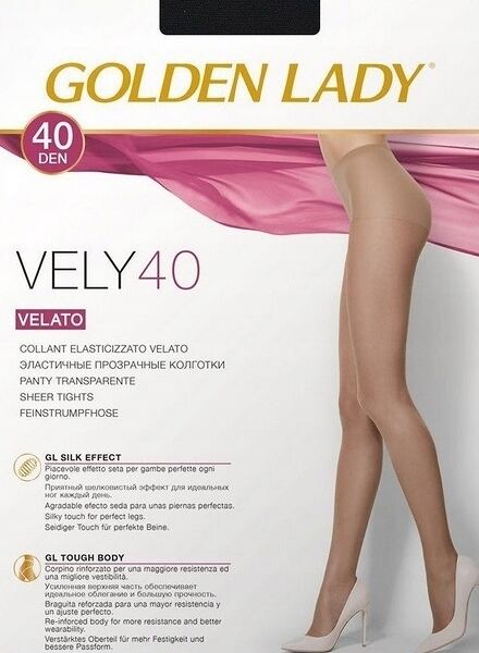 Колготки Golden Lady vely женские черный 40 den размер 2