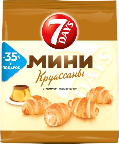 

Мини-круассаны 7 Days с кремом карамель, 300г