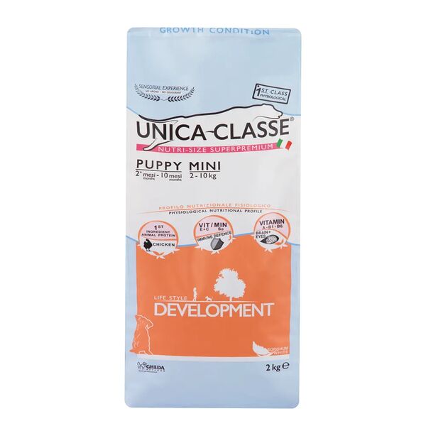 Корм UNICA сухой для щенков мелких пород с курицей
