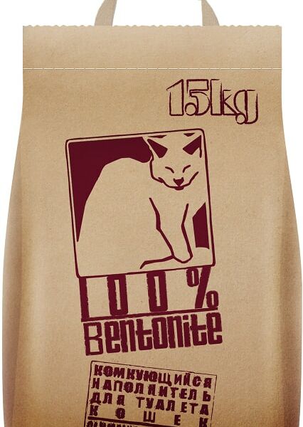 Наполнитель для кошачьего туалета No Name комкующийся 15кг