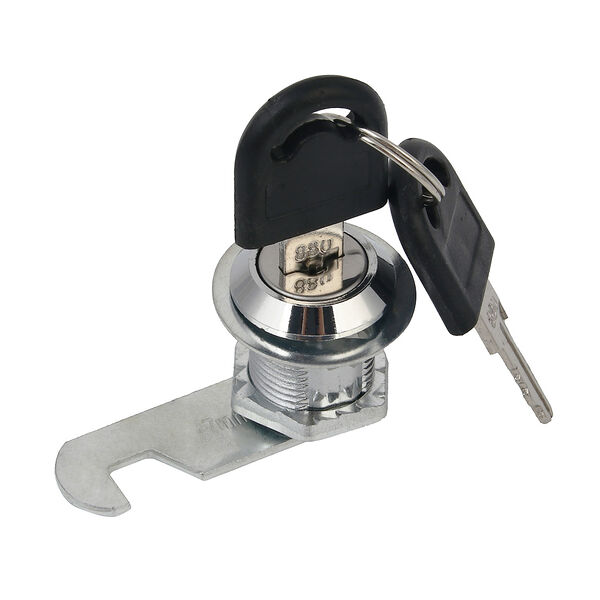 Ермак замок для щитков, длина резьбы 20мм, 2 ключа в комплекте, металл, пластик