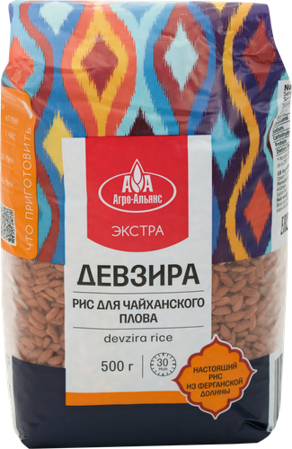 

Рис Агро-Альянс Экстра Девзира Для чайханского плова 500 г