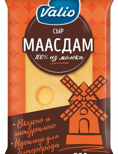 Сыр полутвердый Valio Маасдам 45%