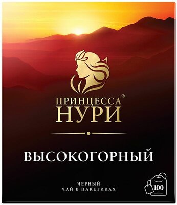 Чай черный Принцесса Нури Высокогорный в пакетиках, 100 шт