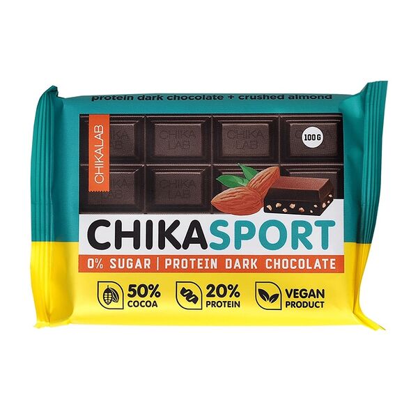 Шоколад темный Chikalab с миндалем