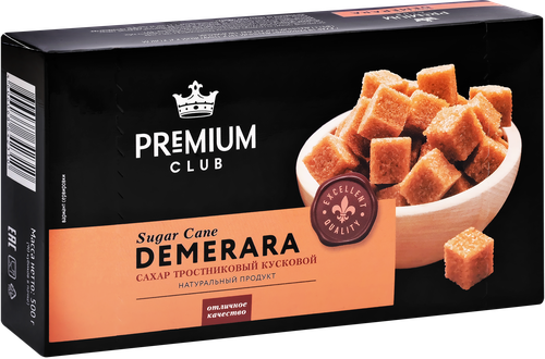 

Сахар тростниковый Premium Club кусковой