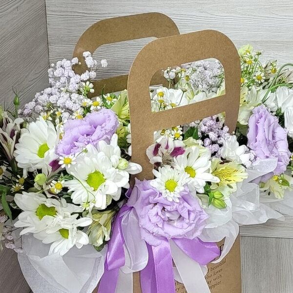 Садовая сумочка с ромашками