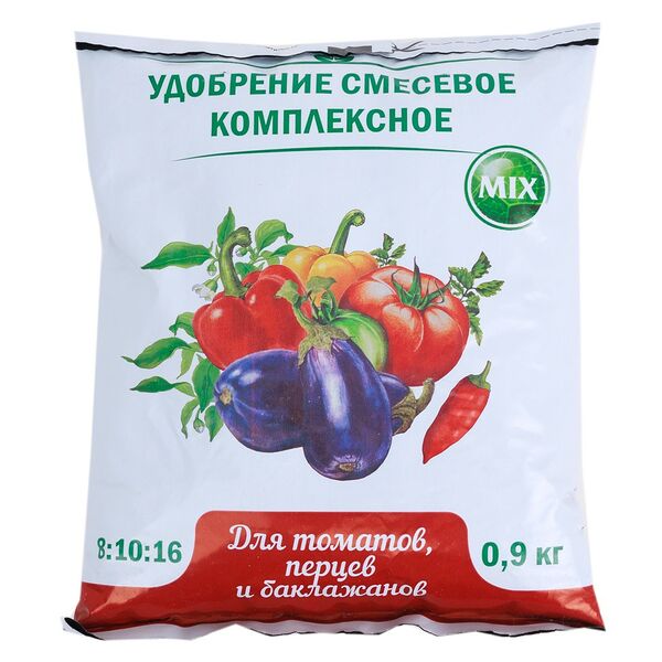 Удобрение для томатов, перцев и баклажанов, 0,9 кг